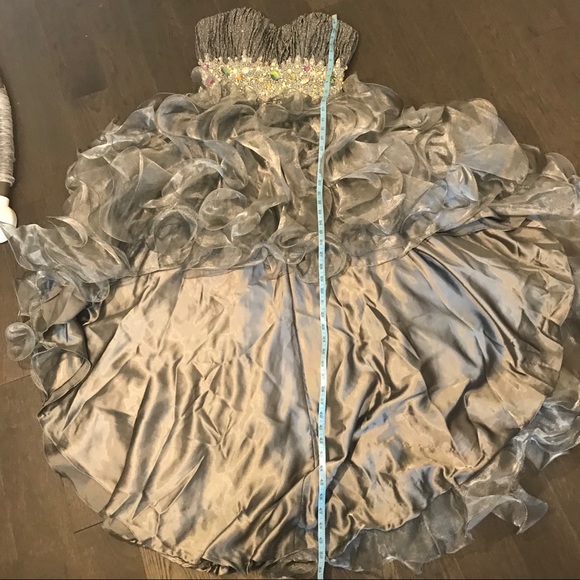 Short Front Long Back Party/Poem Dress - Picture 11 of 16